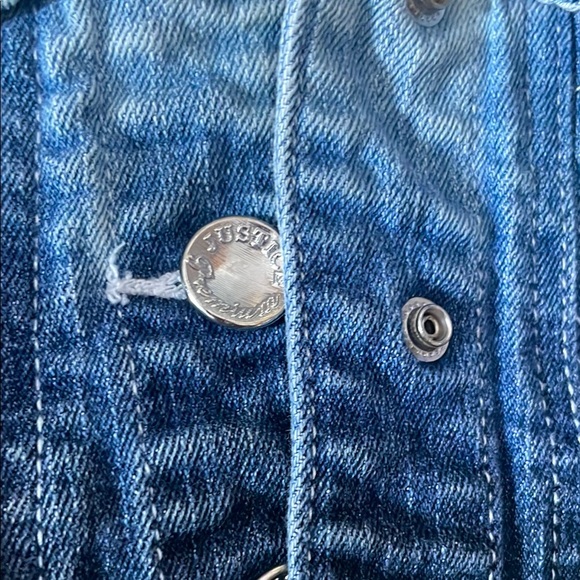 Justice Blue Ombre Denim Vest - Picture 3 of 11